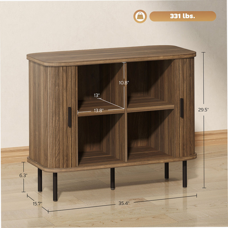 Dark Gray Solid Wood Double Doors Wall Cabinet With 2 Adjustable Shelves For Versatile Storage In Kitchen, Bathroom, And Laundry