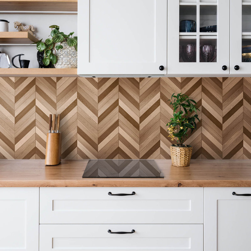 Cedarius 50x100 cm Pvc Singular Tile in Brown