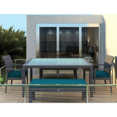Suffern 6 - Person Patio Dining Set with Rectangular Table