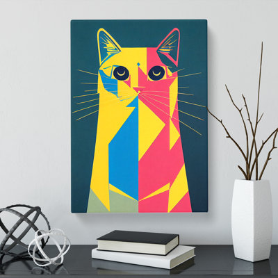 Cat Abstract Vol.2 - Wrapped Canvas