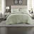Premium Cotton Bedding Sets, Full Queen Sage Embroidered Quilt Set for Home