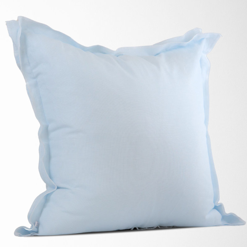 Cotton Pillow Cover, Sky Blue Floral