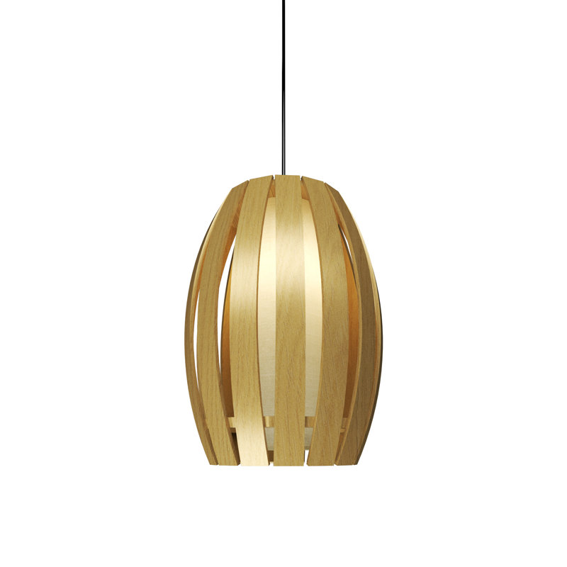 1 - Light Pendant, 12.99" H x 8.27" W x 8.27" D, Sand