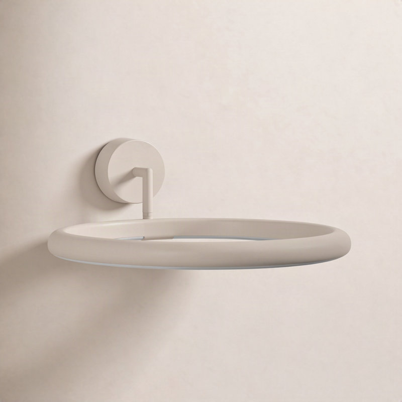 Lolli LED Armed Sconce, Matte White