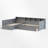 L-Shaped Daybed With Built-In Storage Shelves & Under-Bed Drawers-571179399
