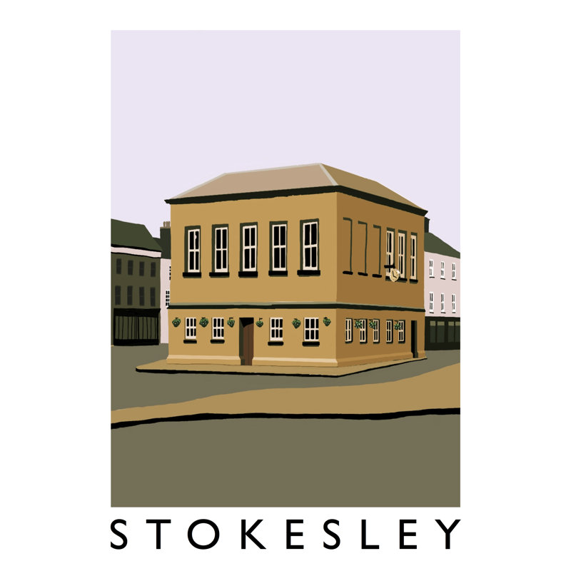 'Stokesley' by Richard O'Neil - Print, 40 cm H x 30 cm W x 1 cm D, No Frame