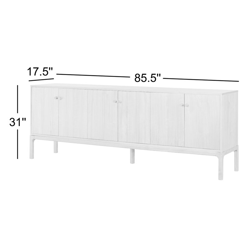 Arturo 85.5'' W Solid Wood Sideboard