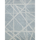 Exquisite Rugs Miami Handmade Hand-Tufted New Zealand Wool On Canvas Silver/Ivory Area Rug