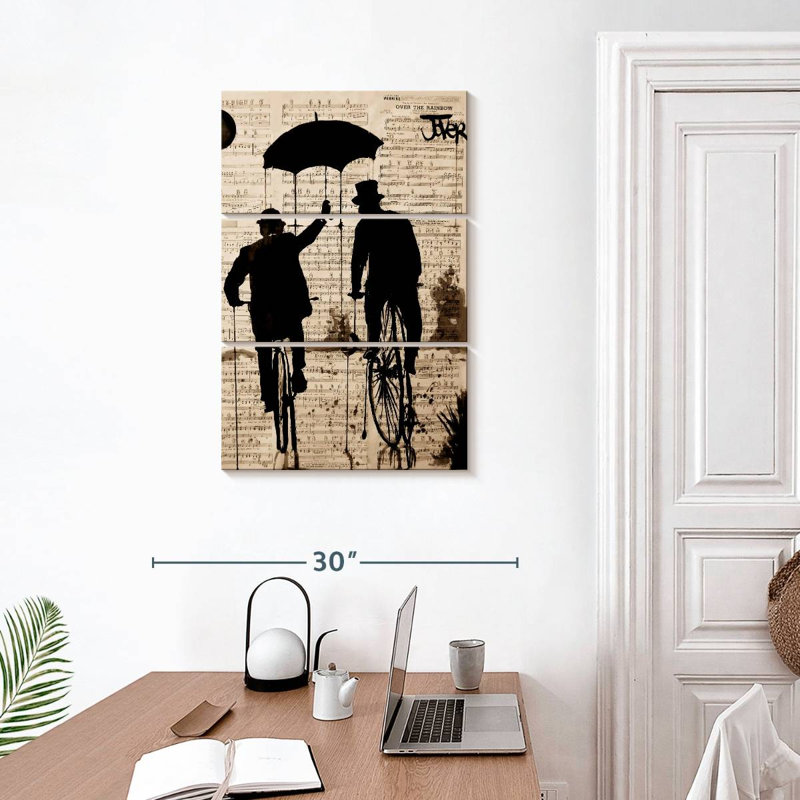 Le parapluie, H 32 po x l 20 po