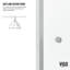 Porte coulissante double encadrée en chrome avec verre transparent Satro l 56 à 60 po x H 74 po-124213090