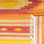 Tapis rouge / orange / vert en laine tissé à la main Bennett Southwestern-1799379104