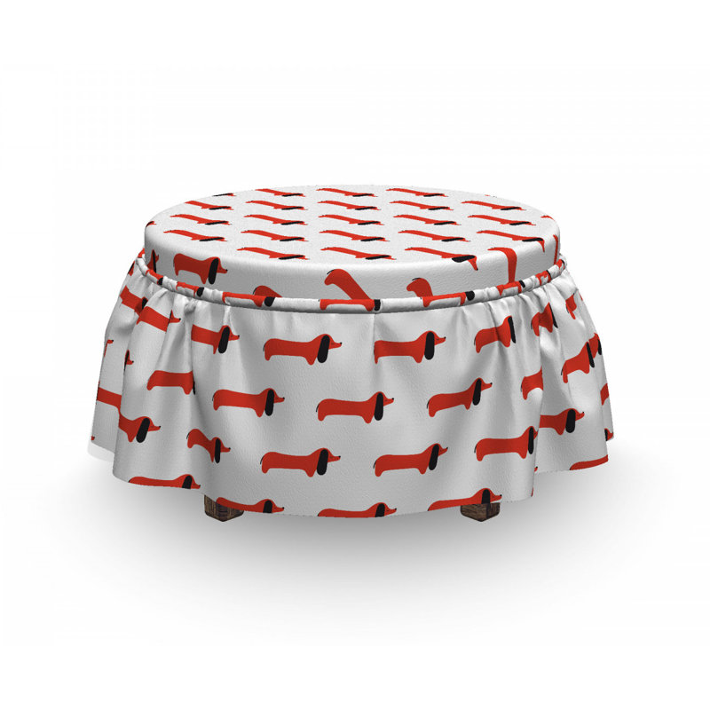 Housse pour repose-pieds abstract dogs