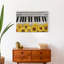Musique et tournesols sur toile-151056817-151056819
