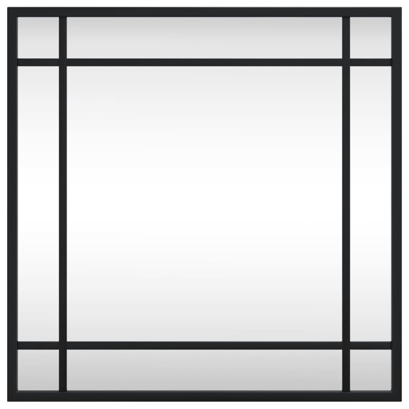 Lendell Iron Square Wall Mirror, 15.7" x 15.7"