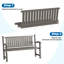 Banc d'extérieur en résine toutes saisons (brun-gris)-377526426