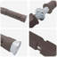  Floating Shelf Brackets 12 Pcs Brown 10 X 170 Mm Steel-737830589