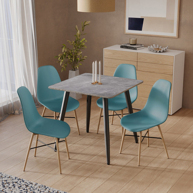 4 - Person Dining Set, Armani Grey, Ocean