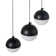 Audray 3 - Light Matte Black LED Bowl Pendant