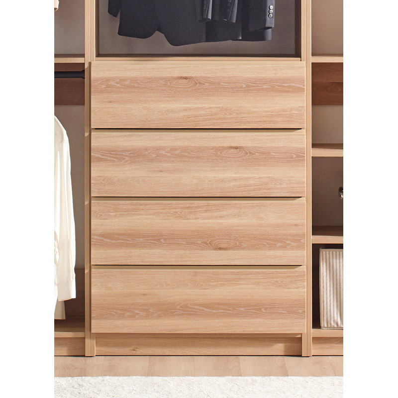 Kalinikos 94.19'' Closet System, Oak
