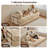 80.5'' Corduroy Convertible Sleeper Sofa-1572036259