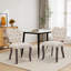 Chaise d'appoint capitonnée (ensemble de 2)-737529451