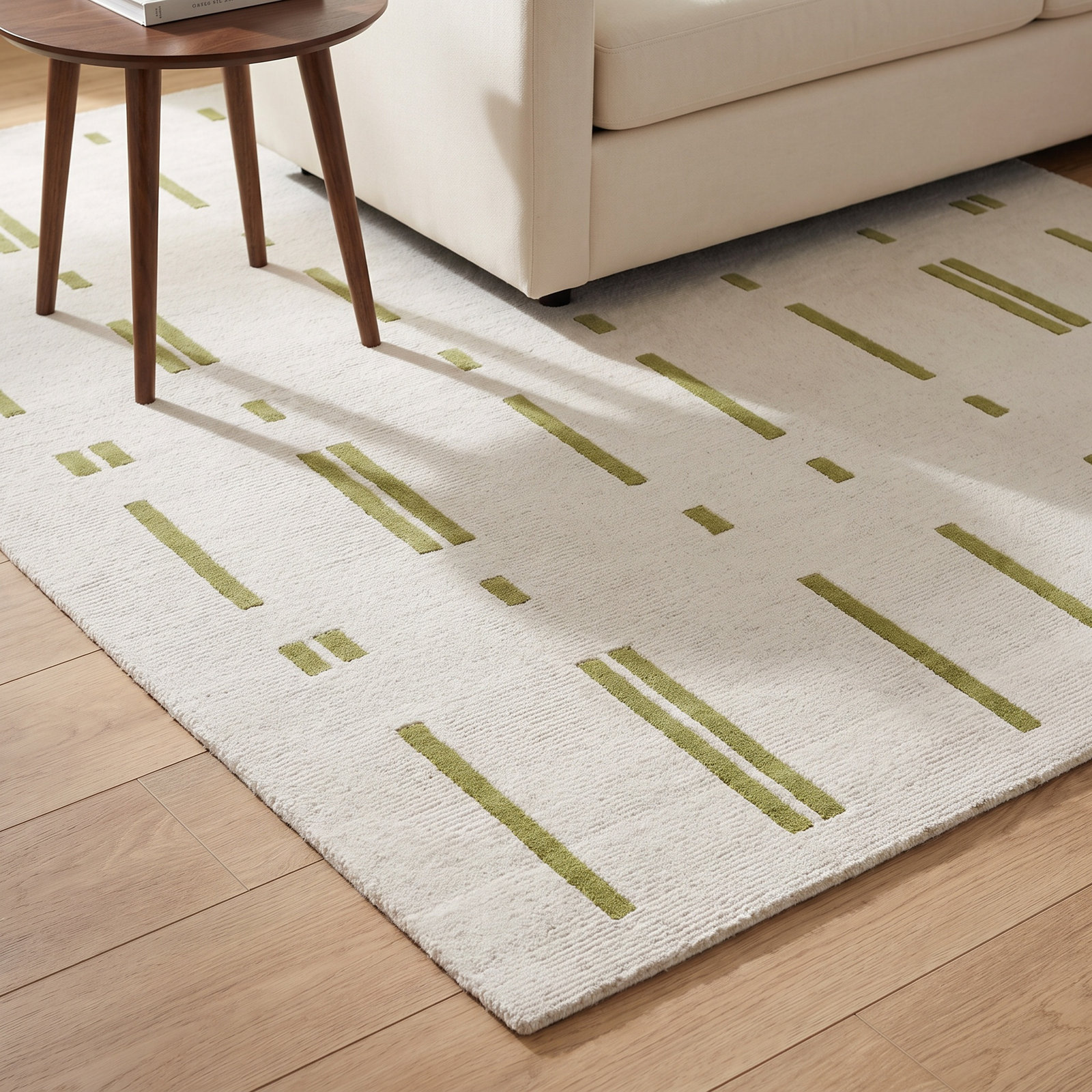 Sametria Hand-Tufted Striped Rug, Rectangle 8' x 10'