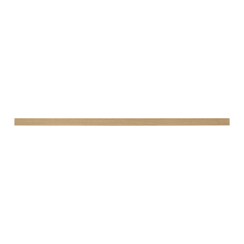 Alma White Oak Wood Floating Shelf, 72", Whitewash Stain