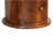 Solid Wood 3-Drawer Chestnut Drum, Brown