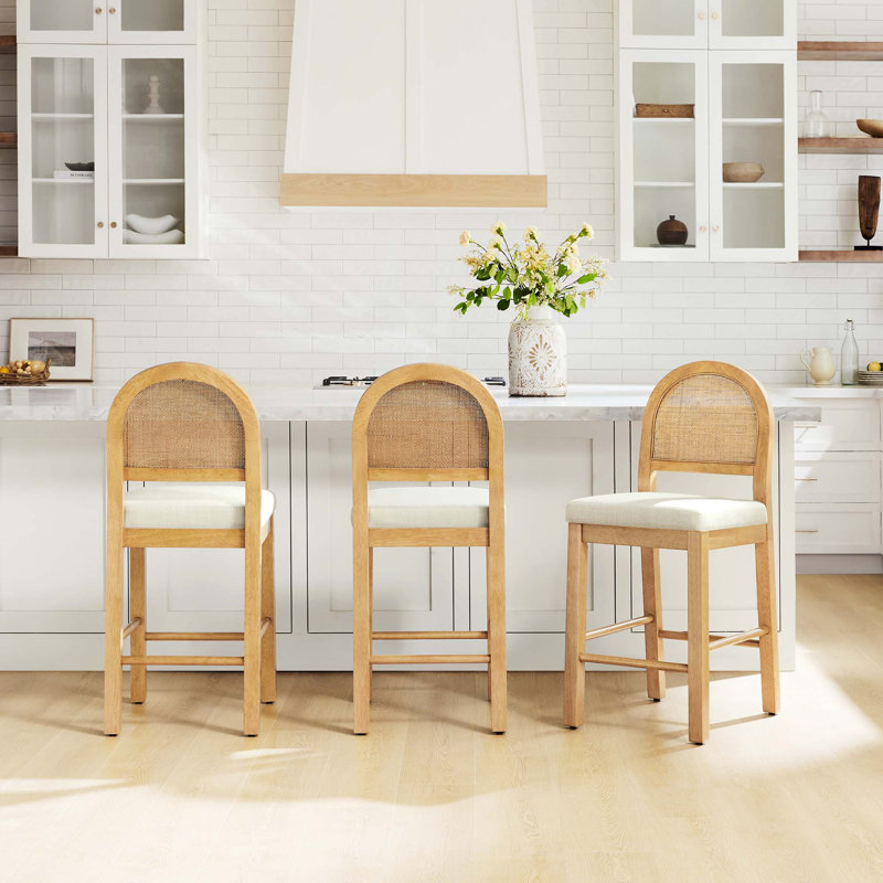 Tabouret de comptoir 26 po H, Naturel, 3