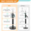 Lampe sur pied moderne à hauteur réglable avec abat-jour en lin et ampoule à DEL à 3 intensités pour le salon, la chambre à coucher et le bureau