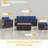 Wicker Sofa Seating Group with Storage Deck Box and Ottomans-93831200