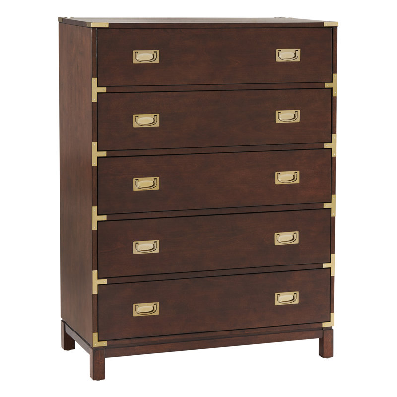 Gaertner 36'' W 5 - Drawer Dresser, Espresso