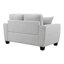 Causeuse Ralph Chenille avec coussins décoratifs - gris-1442909418