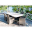 Stafani 4 - Person Premium All-Weather Wicker Patio Dining Set with Round Table , Cushions Included