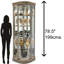 Marlowe V Lighted Curio Cabinet