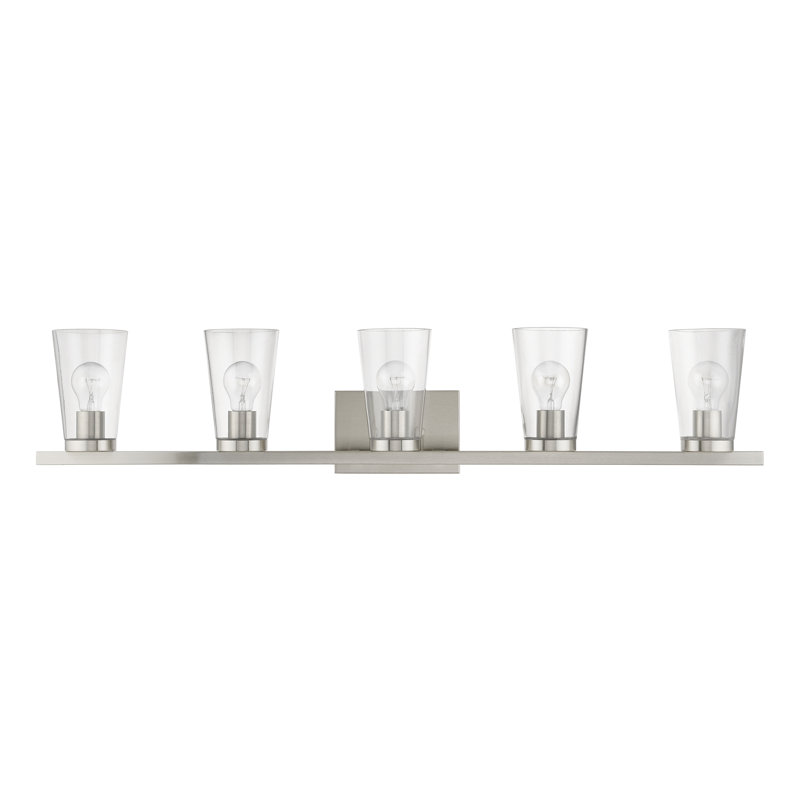 Areeas 5 - Light Dimmable Vanity Light, Brushed Nickel