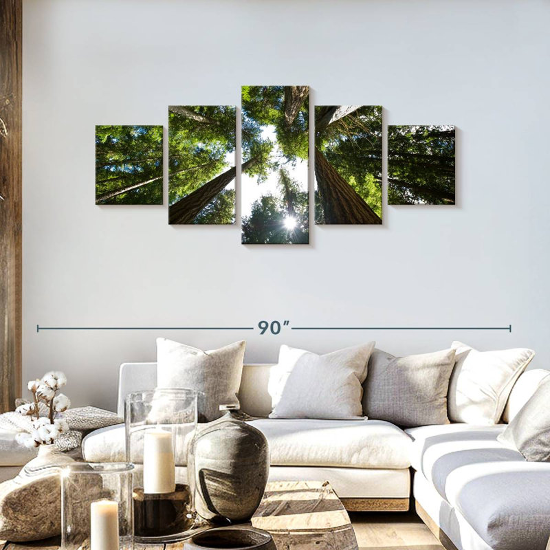 Low Angle Cedar Trees, 30" H x 68" W