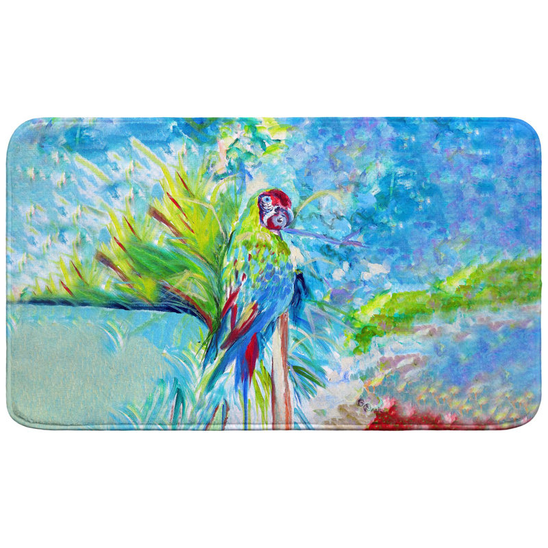 Tapis de bain Green Parrot II, L 30 po x l 18 po