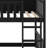 Triple Wood Bunk Bed, With Ladders, Guardrails Detachable Bunk Bed-399701408