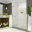 Porte de douche coulissante simple sans cadre 48 po x 75 po Coraline-30108392