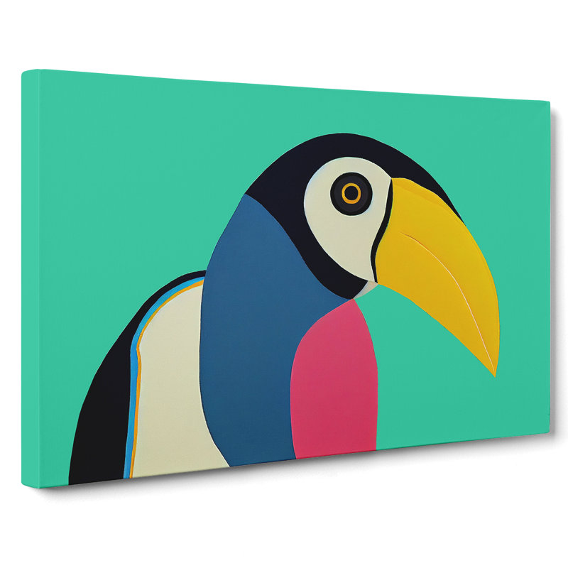 Toucan Bird Abstract Vol.1 - Wrapped Canvas, 40cm H x 60cm W x 3cm D