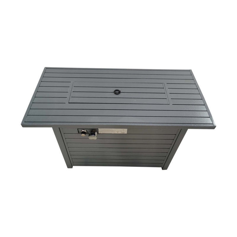 Propane Outdoor Fire Pit Table With Lid