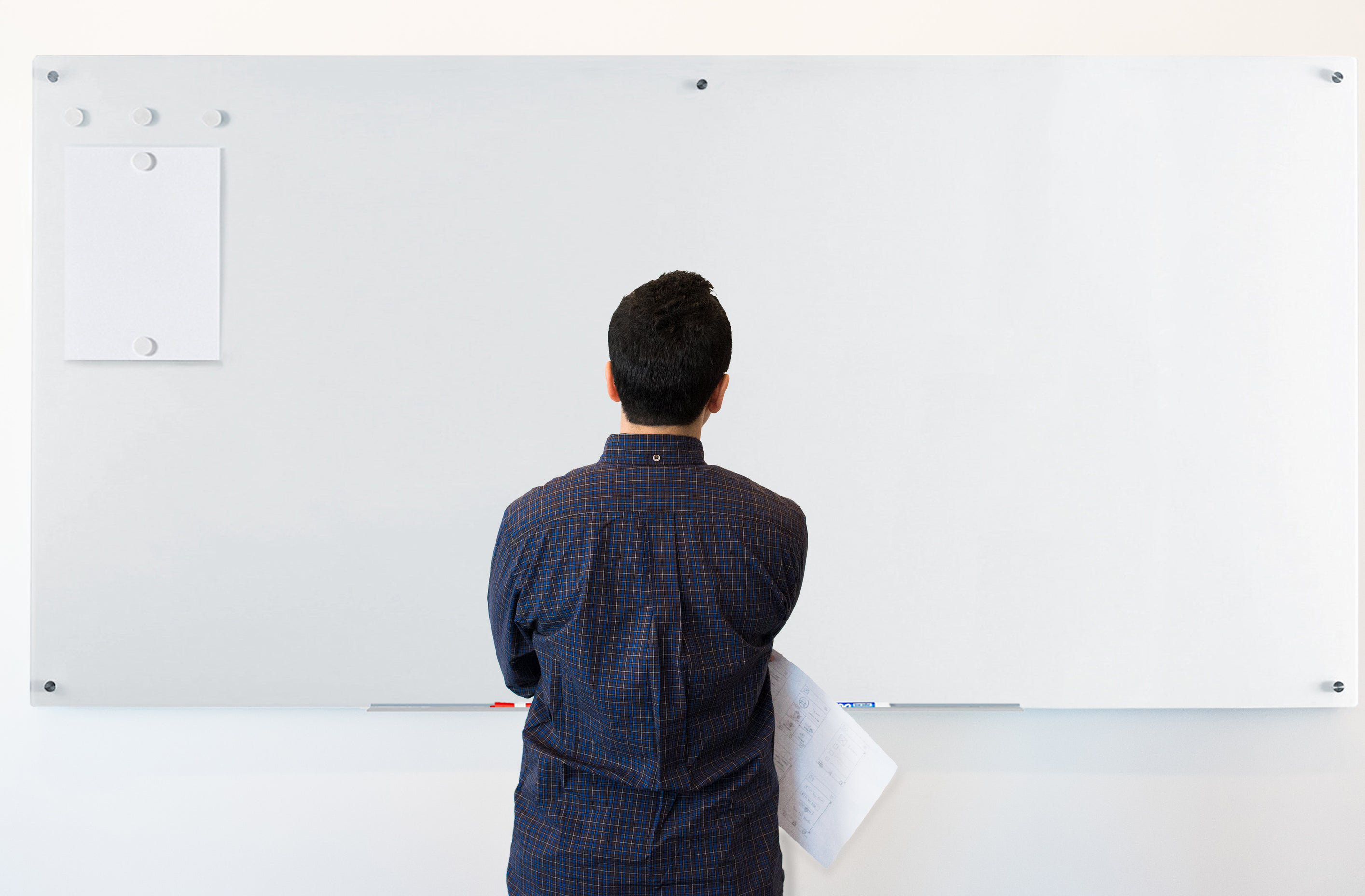Audio-Visual Direct Non-Glare Projection Magnetic Glass Board (40 x 60)