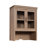 Library Hutch, Brown finish
