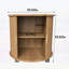 Table de chevet moderne avec station de charge intégrée, porte coulissante, idéale pour les chambres à coucher et les salons.-130854826