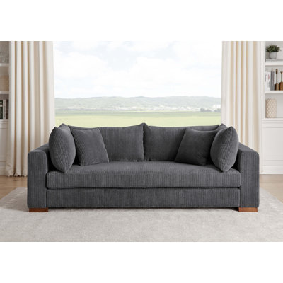 Alcantara Upholstered 89.5'' Sofa