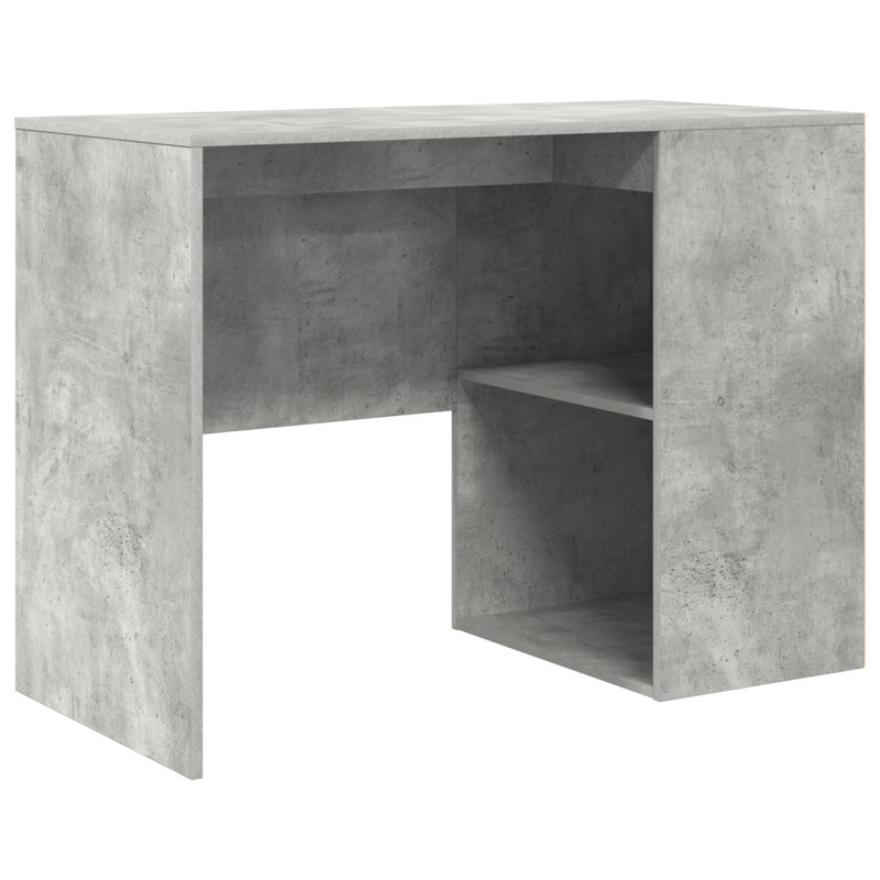 Writing Desk Engineered Wood Medium Writing Desk, Concrete Grey