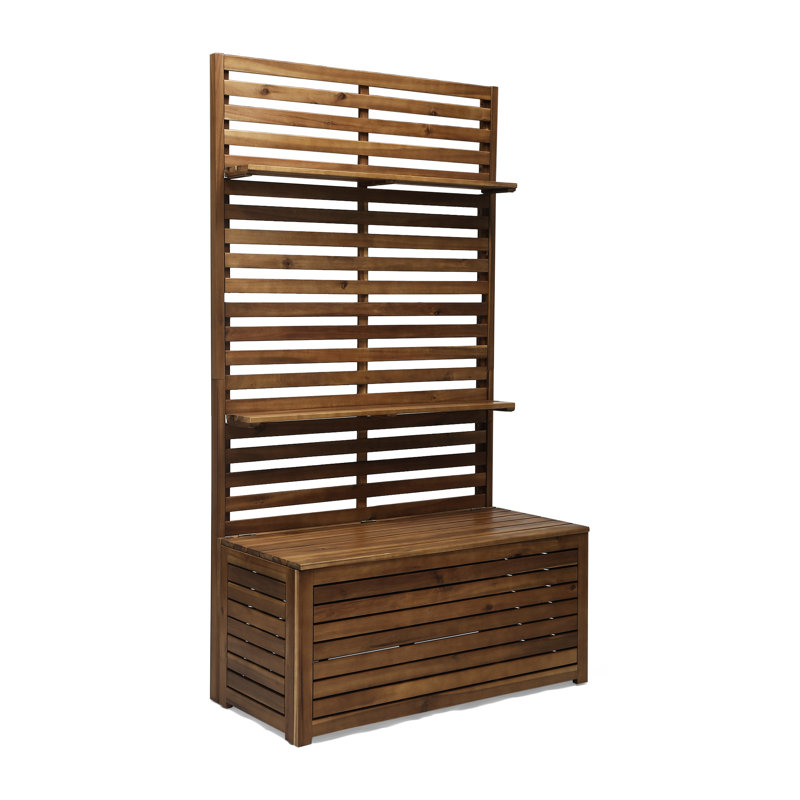 Storage Bench With Rack Suitable For Home Seating And Organizing In Living Room Bedroom
