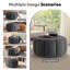 Repose-pieds rond avec rangement 27,2 po-2136985989