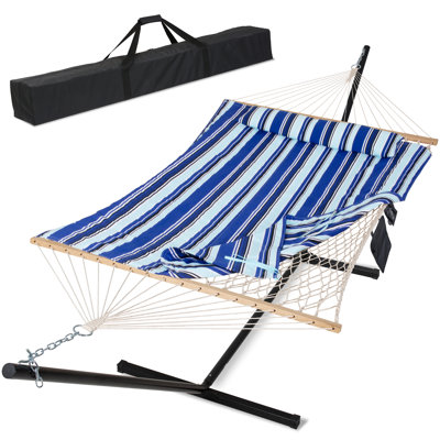 Mejias 2 Person Spreader Bar Hammock with Stand